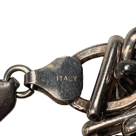 Made in Italy Sterling Silver Link Chain Bracelet Italian Unisex Women’s Men’s - Picture 4 of 6